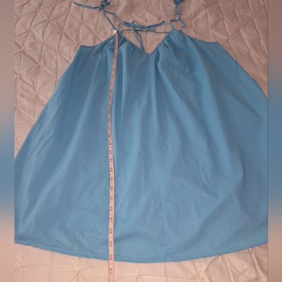 H&M M blue A Line Slip Dress tie - Picture 7 of 11